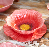 Ensemble de vaisselle en céramique pour la maison, design floral, assiettes à dessert, assiettes à dîner, bols à salade, bols à riz, bols à soupe, assiette à fruits, luxe