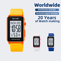SKMEI # Montre de sport d'extérieur étanche avec bracelet TPU 2647, design personnalisé, montre unisexe, usine source, montre numérique en alliage
