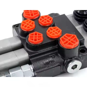 Válvula direccional hidráulica manual de 3 carretes, pieza de maquinaria de construcción personalizable, directa de fábrica, 1/2" - Product Image 5