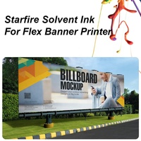 Tinta Starfire 1024 de 5 Litros para Impresora Digital de Rollo, Tinta para Plotter, Impresora de Inyección de Tinta Grande, Tinta Base de Solvente CMYK