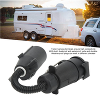 USA zu EU Trailer Light Converter 7-Wege-Klingenstecker zum 7-poligen Rund buchsen anhänger adapter