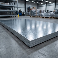 Tôle d'acier galvanisée à chaud S250GD, plaque plate en acier galvanisé ASTM A653 pour la fabrication métallique et les travaux de construction