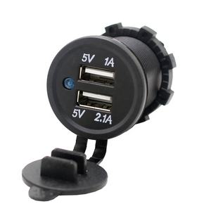Presa Usb Auto Prise USB Voiture Double Port 4.8A - 12V/24V Avec Fusible Et LED - Pour Voiture, Camping-Car, Bateau Accendisigari Auto