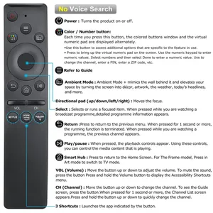 Telecomando Universale Compatibile con Smart TV Samsung LCD LED UHD QLED 4K HDR con Pulsanti <span class=keywords><strong>Netflix</strong></span> <span class=keywords><strong>e</strong></span> <span class=keywords><strong>Prime</strong></span> <span class=keywords><strong>Video</strong></span> Rakuten TV - Product Image 3