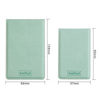 Zonyin haute qualité pliant Rectangle Pu cuir debout miroir de maquillage Logo en relief Portable bureau miroir de poche pour voyage