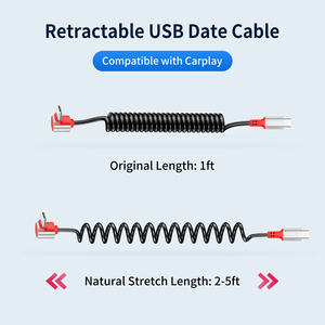 <span class=keywords><strong>สาย</strong></span><span class=keywords><strong>ชาร์จ</strong></span>เร็วแบบคู่ Type-C รุ่น Elbow Spring ผลิตจากโรงงานโดยตรง วัสดุ TPU ซิลิโคน รองรับ PD100W ใช้ได้กับ iPhone Samsung ใช้ได้ทั้งในรถและที่บ้าน - Product Image 5