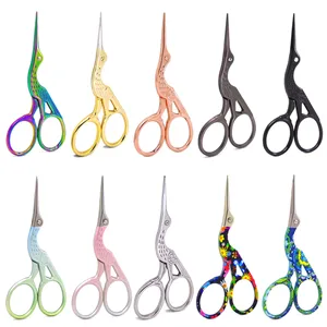 Ciseaux <span class=keywords><strong>Zakka</strong></span> anciens, ciseaux à broder motif oiseau, ciseaux à fil pour artisanat, ciseaux à coudre, kit de <span class=keywords><strong>broderie</strong></span> au point de croix, travaux d'aiguille - Product Image 2