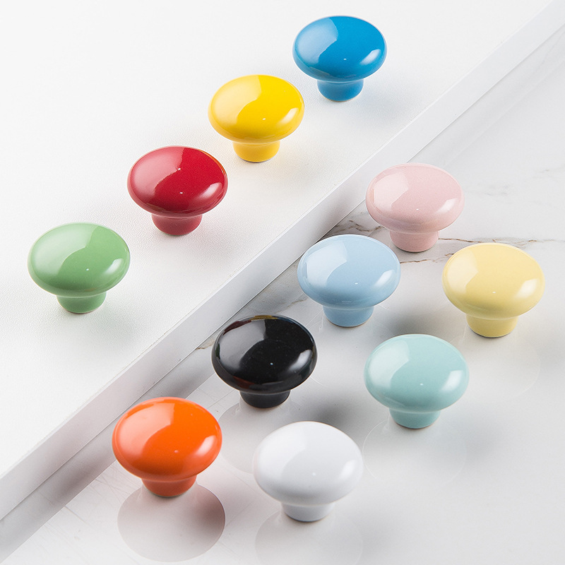 Hardware Pulls  Assorted Ceramic Knobs Multi Color Mix Designed Ceramic Cupboard Cabinet Door Knobs Drawer