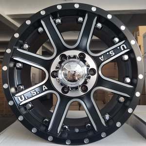 Jantes Beadlock Véritables 17 Pouces Tout-Terrain 4x4 SUV Camion 6*139.7 Aluminium Chromé pour Patrol Y60 Y61 pour LC80 - Product Image 2