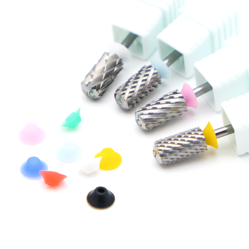Premium Nail Safety Bit Carbide Nail Drill Bits 4XC 5XC Acrylic Powder Nail Carbide Cutters Round Electric File Bits