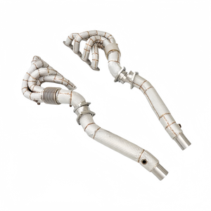 Colector de escape de acero inoxidable de alto rendimiento <span class=keywords><strong>Fengcai</strong></span> de 1.5 mm para Ferrari 430 4.3L 2004-2005, tubos de escape aislados para automóvil - Product Image 2