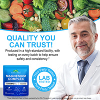 Cápsulas Veganas de Complejo de Magnesio Personalizado SOLOTREE 1000mg para Músculos y Nervios, Energía, Salud Intestinal, Suplementos de Magnesio