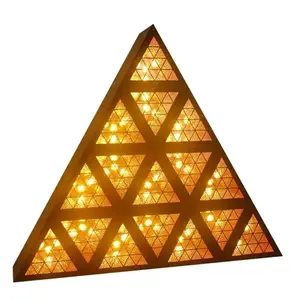 สามเหลี่ยม 16x30w ไฟ LED พื้นหลัง 16X30W สีขาวอบอุ่น LED สามเหลี่ยม Martix RGB 3 IN 1 แหวนเย็บ