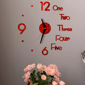 90Cm Lớn Nhà Đồng Hồ Treo Tường 3D <span class=keywords><strong>DIY</strong></span> Acrylic Gương Dán Relojes De Pared 3D - Product Image 5