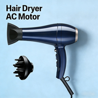 Sèche-cheveux professionnel à moteur AC haute puissance avec diffuseur pour un séchage rapide et un résultat de qualité salon