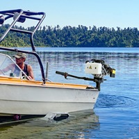 Moteur de propulsion à jet d'eau hors-bord à quatre temps 4 chevaux 55cc refroidi par air Moteur hors-bord à jet d'essence 4 HP