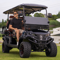 2026 Nouvelle Énergie Chariots de Golf Électriques Tout-Terrain Relevés 6 Places Personnalisés, Moteur AC 7.5KW, Batterie Lithium-Ion, 48 km/h