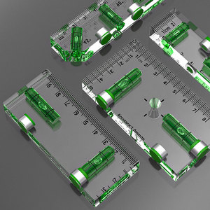 ميزان تسوية مغناطيسي صغير من الأكريليك عالي الدقة 75-102 مم مع أداة تسوية أفقية وعمودية و45 درجة - Product Image 2
