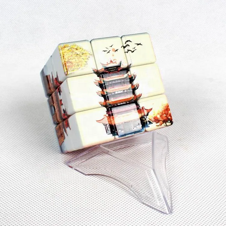 Hot Sale spin Cubes Stress Reliever Toy High Speed 3x3 Magic Cube for Brain Training