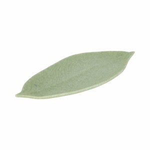 Vassoio decorativo a forma di foglia per decorazioni da tavolo o come centrotavola, design minimalista, colore verde - Product Image 2