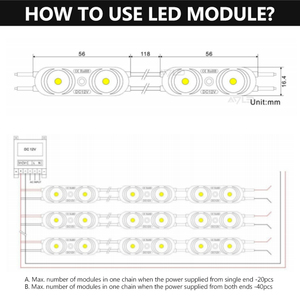 3LED SMD2835สีขาว12V 0.96W โมดูล LED Ip67กันน้ำสำหรับกล่องไฟป้าย - Product Image 5