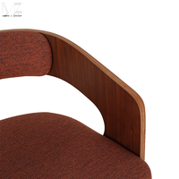 Chaise d'appoint minimaliste Mobilier Home Lounge Fauteuil Chaise de salon moderne de luxe en bois avec bras