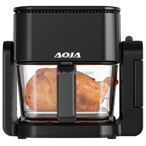 Friteuse à air carrée en verre avec visibilité panoramique à 360°, capacité portable, écran tactile vocal, multifonctionnelle, moderne, électrique pour la maison - Product Image 5