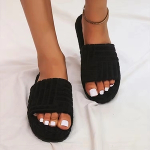 Fashion Winter New Zapatos Designers Shoes Custom Fur <b>Slides</b> Famous Platform Slippers Women's - Product Image 6