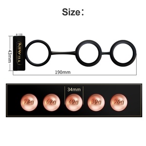 Hot Sale Sexual Health and Muscle Training Men's Dumbbells Long Time Training Device <b>Vibrator</b> Lock Fine Ring Male - Product Image 6