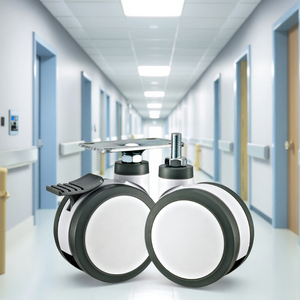 Roulette médicale en nylon durable <span class=keywords><strong>pour</strong></span> équipement de <span class=keywords><strong>lit</strong></span> <span class=keywords><strong>d</strong></span>'hôpital Roues pivotantes de haute qualité - Product Image 1