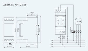 Um FKM-05F relé de proteção eletrônica de tensão monofásico trifásico 380vac - Product Image 4
