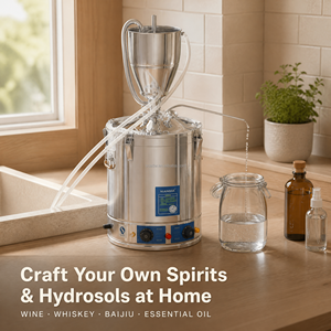 Machine de distillation et d'extraction domestique en acier inoxydable 30L 50L, système de microbrassage, équipement de brassage de bière <span class=keywords><strong>à</strong></span> domicile - Product Image 2