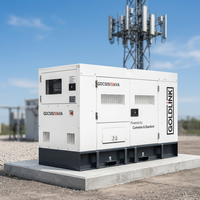 Générateur silencieux Goldlink Power OEM, vente directe d'usine, 50 kVA, pour station de base télécom, triphasé AC, 1500 tr/min, certifié CE/ISO