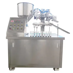 Facial Cream Tooth Paste Ointment Tube Filling Sealing Machine Semi Auto Plastic Tube Filling Sealing Machine For Toothpaste