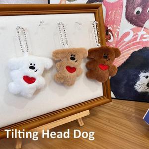 Spille di piccole dimensioni imbottite di fantasia con testa inclinabile di cane Anime giocattoli di peluche ciondolo portachiavi bambole spille regali per borse per bambini - Product Image 2