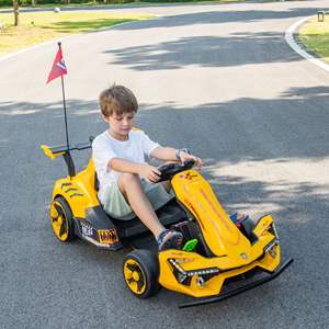 Snelle elektrische speelgoedauto voor kinderen, <span class=keywords><strong>2</strong></span>.4G afstandsbediening, driftkart, 24V oplaadbaar, <span class=keywords><strong>2</strong></span>-zits, met krachtige motor - Product Image 4