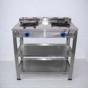 Cocina de Gas Portátil Independiente <span class=keywords><strong>S</strong></span>-7802E, de Acero Inoxidable, con Dos Quemadores, Ahorro de Energía, Fácil de Limpiar, para Uso Comercial, Doméstico y al Aire Libre - Product Image 1
