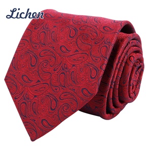 क्लासिक औपचारिक शैलियों लाल हार व्यापार सूट पॉलिएस्टर पुरुष टाई टाई टाई उपहार - Product Image 3