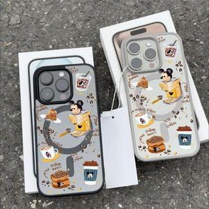 <span class=keywords><strong>Funda</strong></span> de teléfono móvil pintada con ratón de café magnético acrílico con sensación de piel para <span class=keywords><strong>iPhone</strong></span> 16/15promax/15pro/14/13/12/<span class=keywords><strong>11</strong></span> - Product Image 2