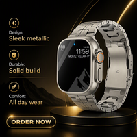 Bracelet de montre en titane ultra-léger pour Apple watch 6 7 8 SE Watch Ultra 49 mm