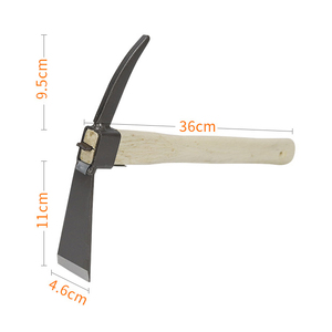 Pick Mattock Hoe Garden Pick Axe Plantation Hoe Tool Avec Manche En Bois Pour Creuser Desserrer Trenching Tilling Nivellement Jardinage - Product Image 6