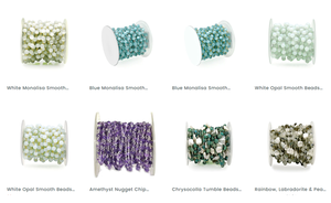 4-6 MM Chrysoprase Et Perle Collier Chaîne En Laiton Plaqué Or 24k Bijoux Trouver Charms Bracelets Wire Wrap Wholesale Gemstones - Product Image 3