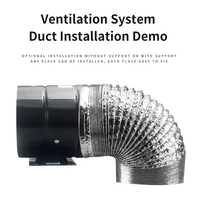 Ventilateur axial bidirectionnel pour conduite puissant, ventilateur de conduit bidirectionnel 6, 7, 8, 10, 12 pouces, ventilateur d'évacuation à double roulement à billes AC