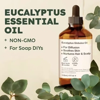 Huile essentielle d'eucalyptus, adaptée aux diffuseurs, humidificateurs, peau et cheveux-4 fl.oz/118 ml, parfum de fabrication de savon bricolage