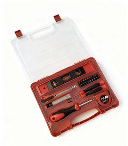 Juego <span class=keywords><strong>de</strong></span> <span class=keywords><strong>Herramientas</strong></span> Profesional para el Hogar con Nivel <span class=keywords><strong>de</strong></span> Burbuja, Cuchillo Multiusos, Destornillador <span class=keywords><strong>de</strong></span> Precisión y Cinta Métrica - Product Image 1