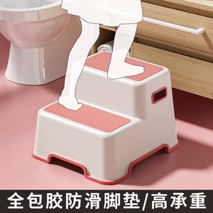 Children <b>Step</b> <b>Stool</b> Plastic 2 Tier Non Slip For Toilet Handwashing Home Use Age 2 4 Years - Product Image 2