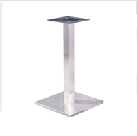 Sondoly Base de table de hauteur standard en acier inoxydable pour restaurants, cafés