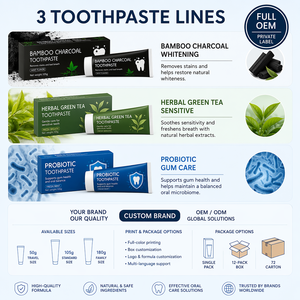 <span class=keywords><strong>Dentifrice</strong></span> blanchissant à la menthe au <span class=keywords><strong>charbon</strong></span> actif de bambou pour une haleine fraîche – Vente en gros directe fabricant - Product Image 5