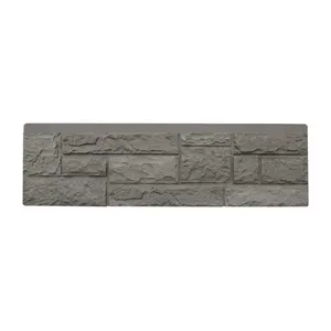 2024 nueva venta caliente ligero PU piedra Artificial poliuretano moderno Castillo roca piedra para pared Exterior