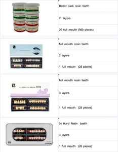 Dents en résine acrylique <span class=keywords><strong>artificielle</strong></span> Incisive postérieure supérieure inférieure prothèse <span class=keywords><strong>dentaire</strong></span> molaire - Product Image 6